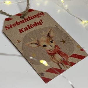 Specialių linkėjimų kortelė (tvirtinasi ant voko)