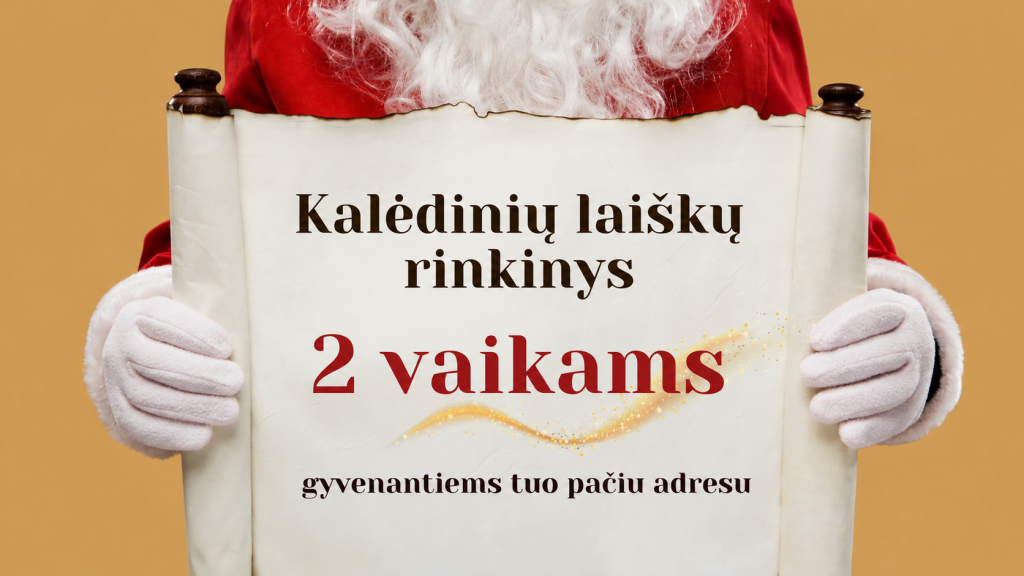 Kalėdų laiškų rinkinys dviem vaikams